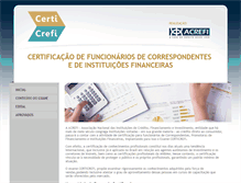 Tablet Screenshot of certicrefi.acrefi.org.br
